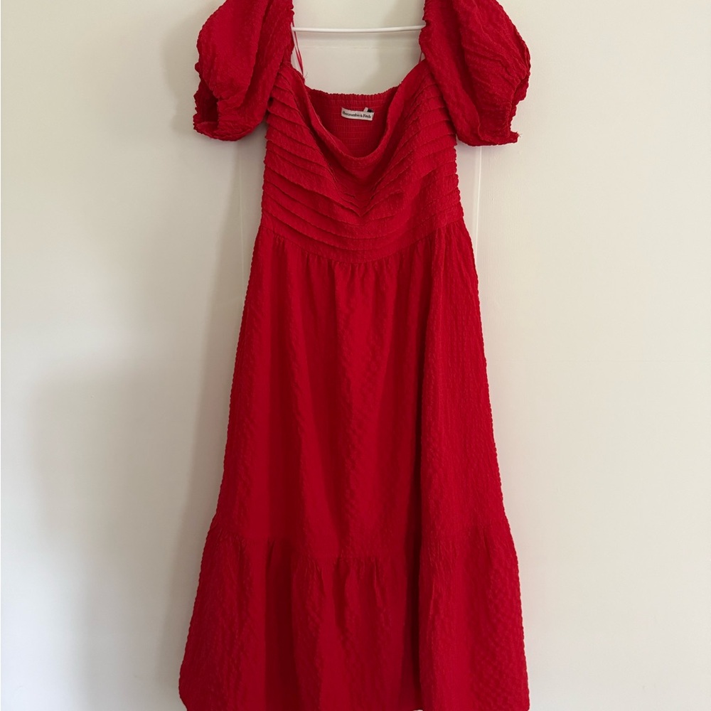 A&F Emerson Off-The-Shoulder Midi Dress